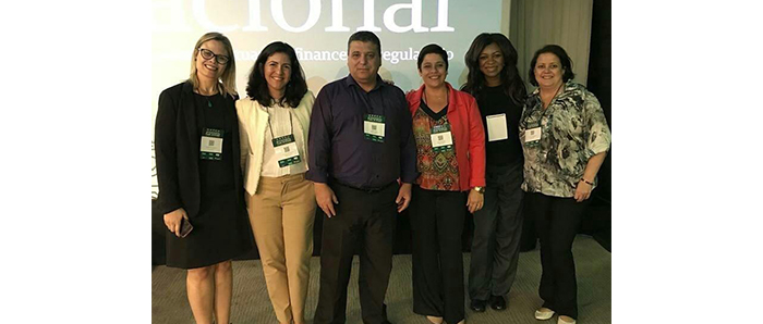 Os gestores da Unimed Petrópolis durante a realização do Congresso  