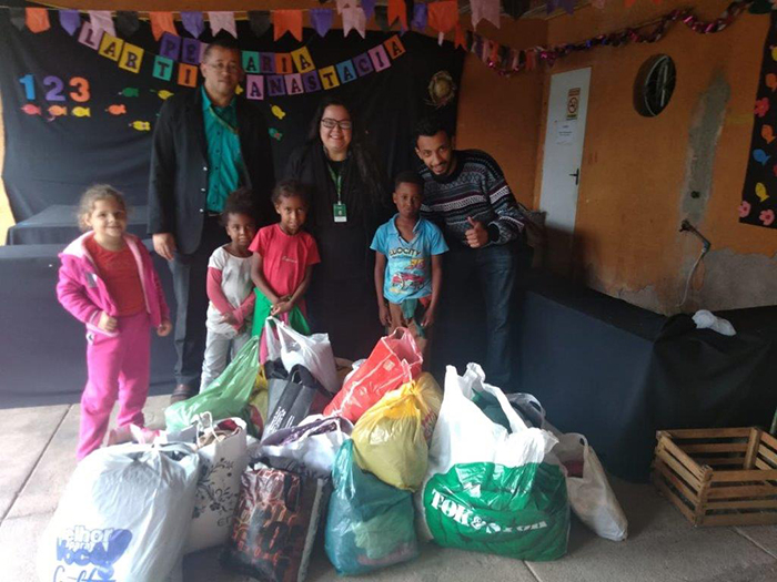 Entrega Doações Lar Tia Anastácia em Teresópolis 