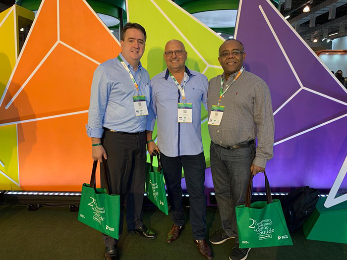 Joé Sestello, Gilmar Pacheco e Jorge Luiz Gonçalves trazem novos conhecimentos para o futuro hospital 