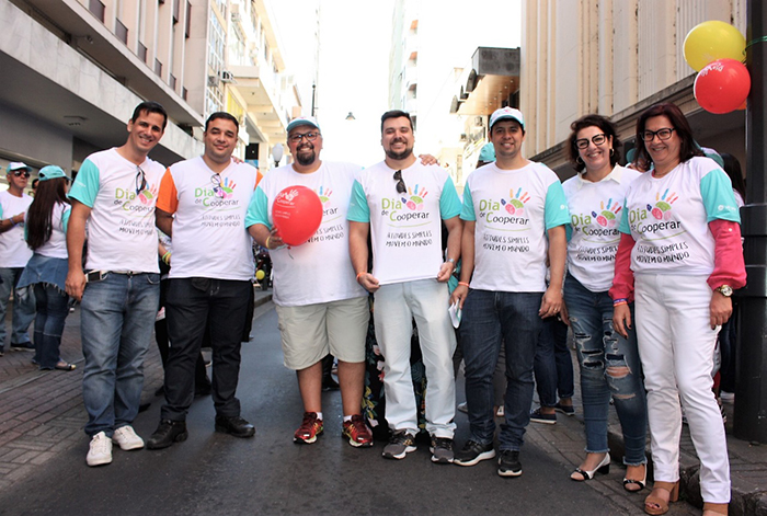  As diretorias das cooperativas participantes do dia C: Unifop, Líder Trirriense, Unimed Petrópolis e o Sistema OCB - Sescoop/RJ