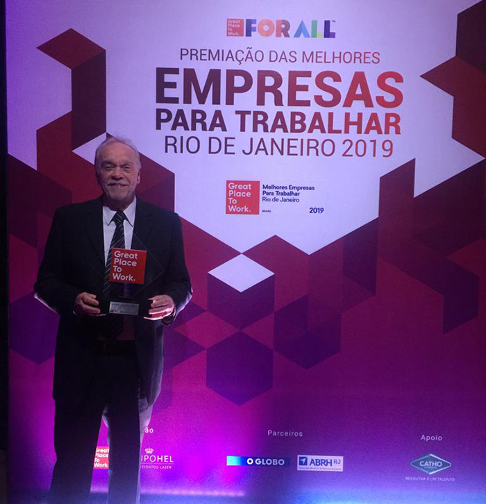 Fábio Nasser Monnerat durante a premiação