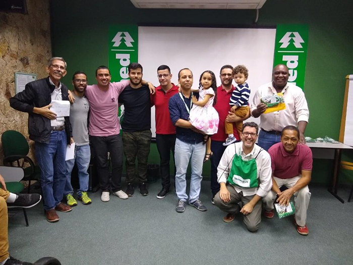 Alguns dos papais homenageados