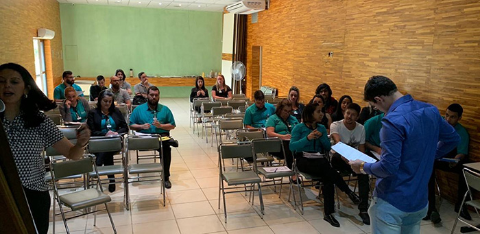 Equipe realizou dinâmicas e colocou em prática algumas abordagens do curso