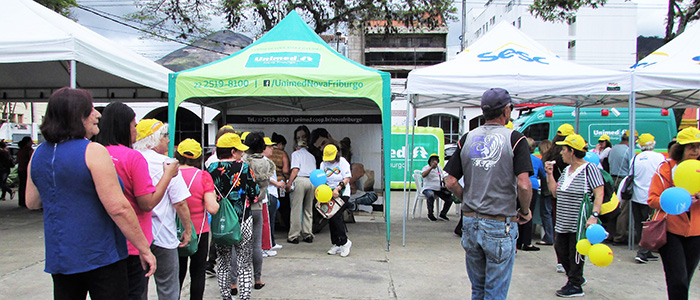 Mais de 150 testes de glicemia e aferições de pressão foram realizados no evento