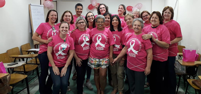 A equipe de Oncologia promoveu palestra para as pacientes oncológicas do serviço