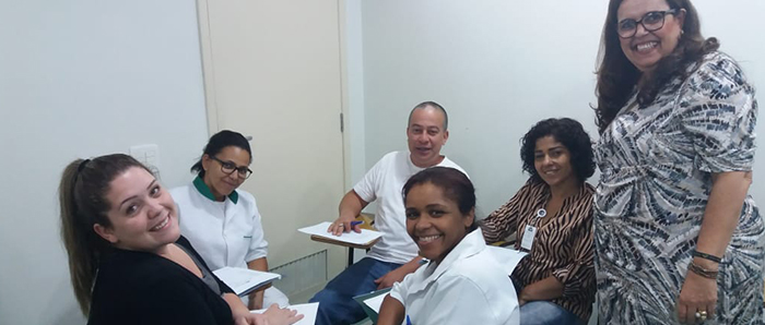  OS COLABORADORES PARTICIPARAM ATIVAMENTE DO CURSO DE VIRGINIA DI TULIO