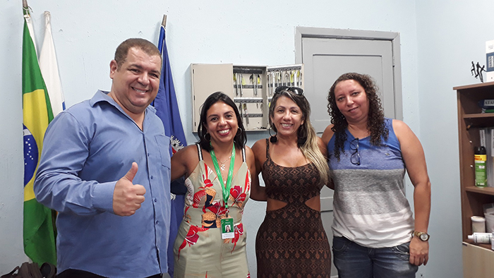 Escola Professor Murilo Braga (à esq.), Programa Segurança Presente (entrega realizada na sede da CDLNI), Hospital Geral de Nova Iguaçu e Colégio Municipal Professor Amazor Vieira Borges 