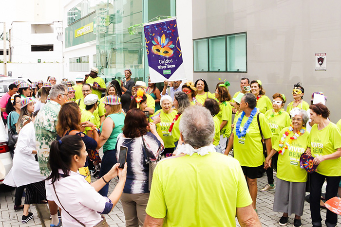 A festa contou com intervalo para repor energias