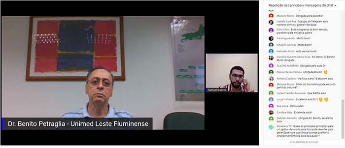 Participação do presidente da Unimed Leste Fluminense, Benito Petraglia, no I Workshop de Carreira, Liderança, Finanças e Empreendedorismo na Medicina da LAFEM