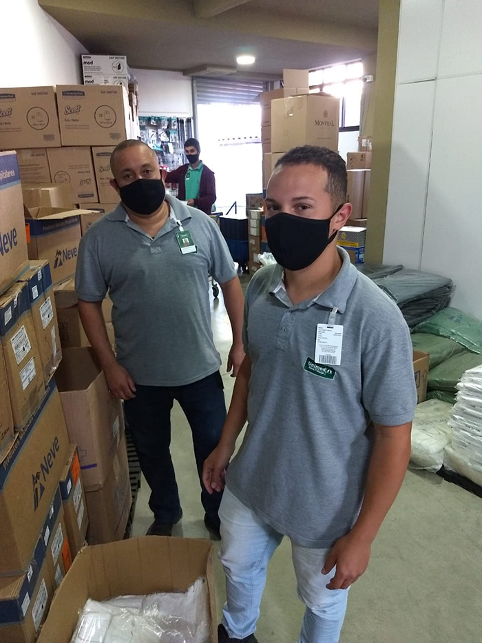 A área de de Segurança de Trabalho orientou os colaboradores para o uso adequado das máscaras