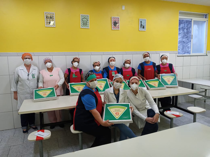 Equipes do Hospital Unimed Petrópolis ganharam pizzas em dois plantões